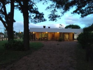 atardecer hogar residencial